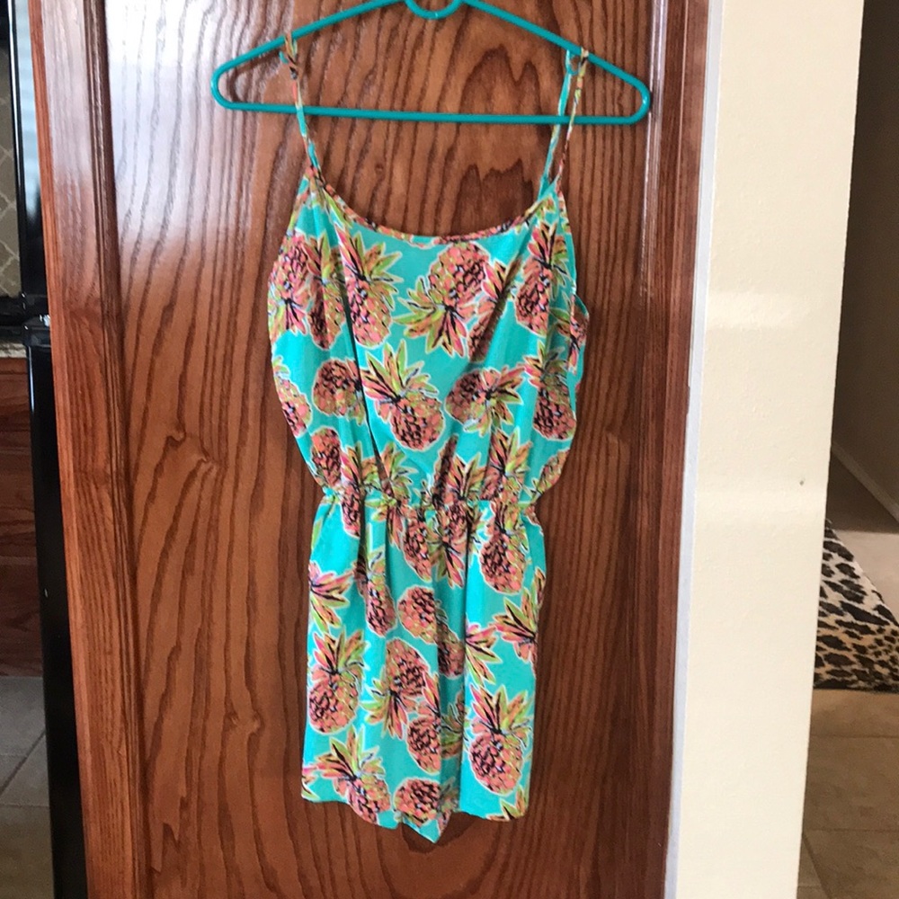 Pineapple print romper